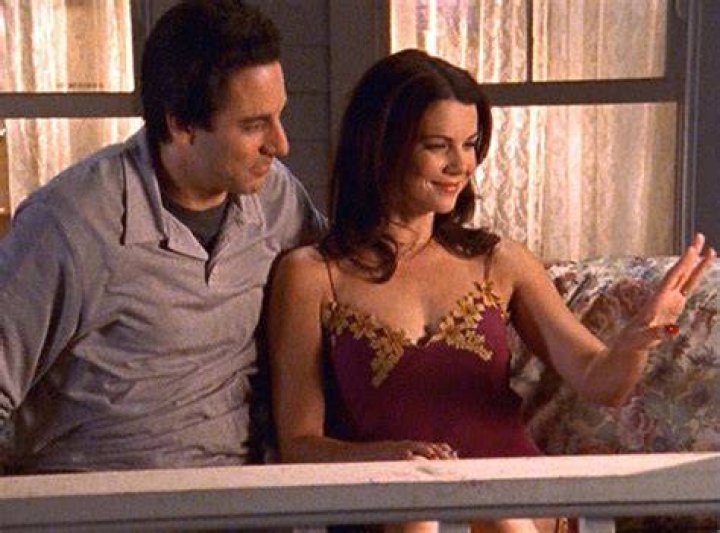 Max and Lorelai's first kiss on Gilmore Girls