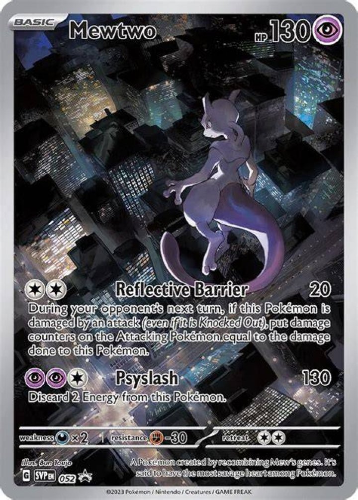 Mega Mewtwo Y floating in space in the Pok&eacute;mon anime