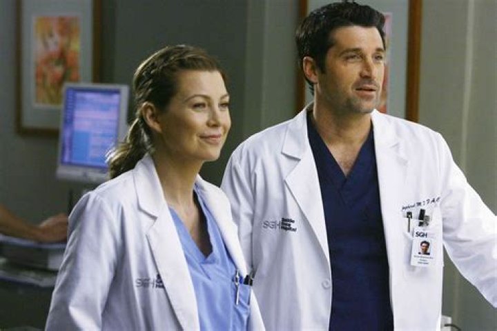 Meredith (Ellen Pompeo) and Derek (Patrick Dempsey) in "Grey's Anatomy."