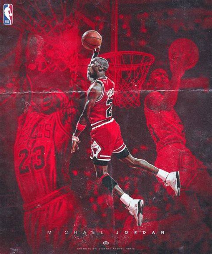 Michael Jordan in the paint