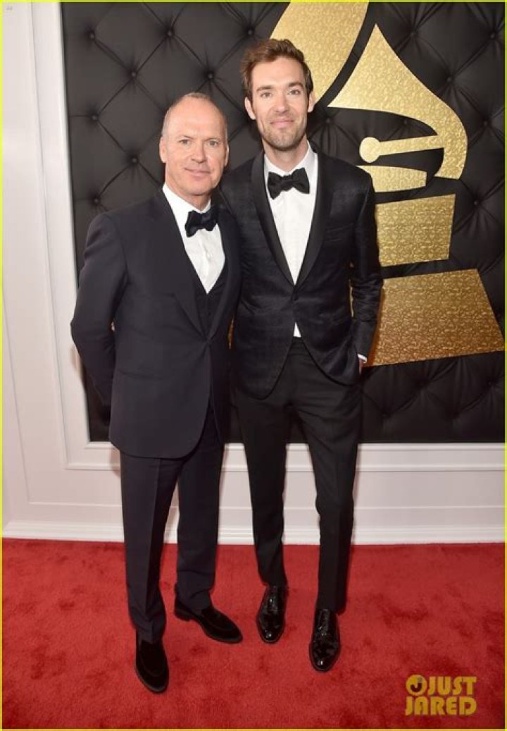 Michael Keaton Supports Son Sean Douglas at Grammys 2017 2017 Grammys