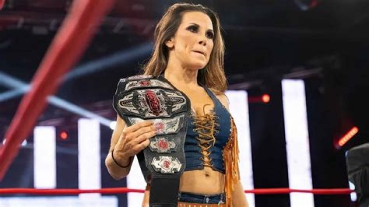 Mickie James celebrating in WWE