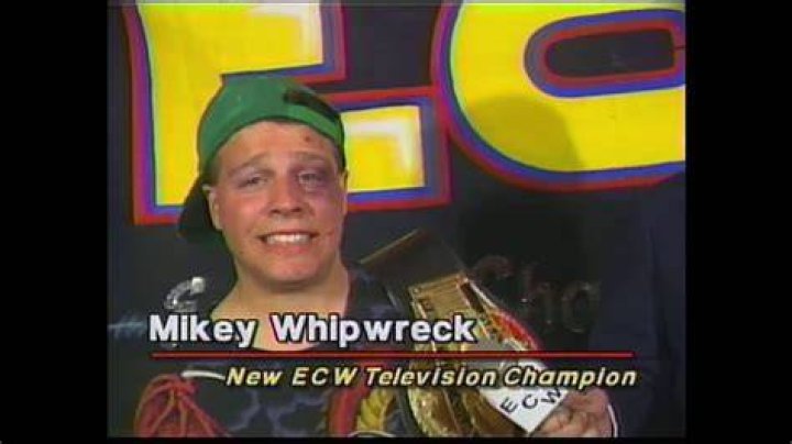 Mikey Whipwreck with title belt