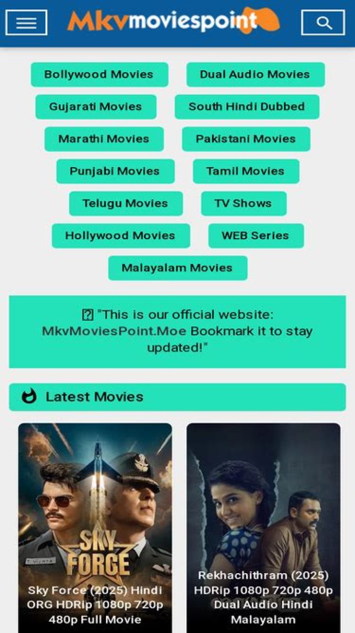 Mkvmoviespoint Bollywood, Hollywood, Telgu Movies Download