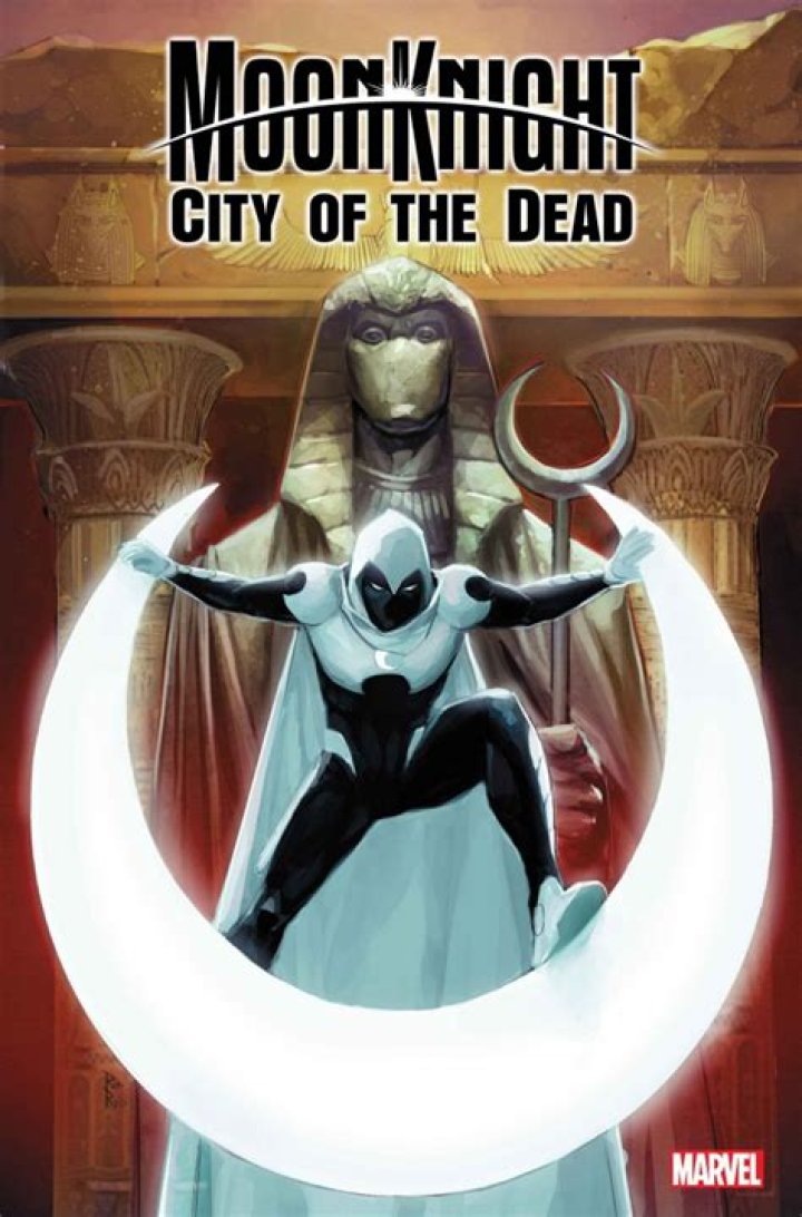 Moon Knight Holding Bloody Scarab