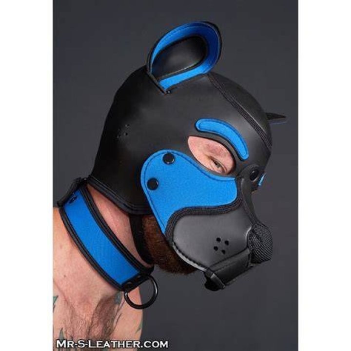 Mr S Leather NEOPRENE FRISKY Puppy Hood Pup Gear with Discreet Fast
