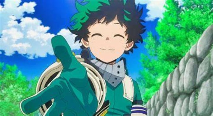 My Hero Academia: Izuku Midoriya and his mother Inko.