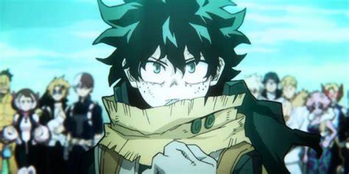 My Hero Academia's Deku crying.