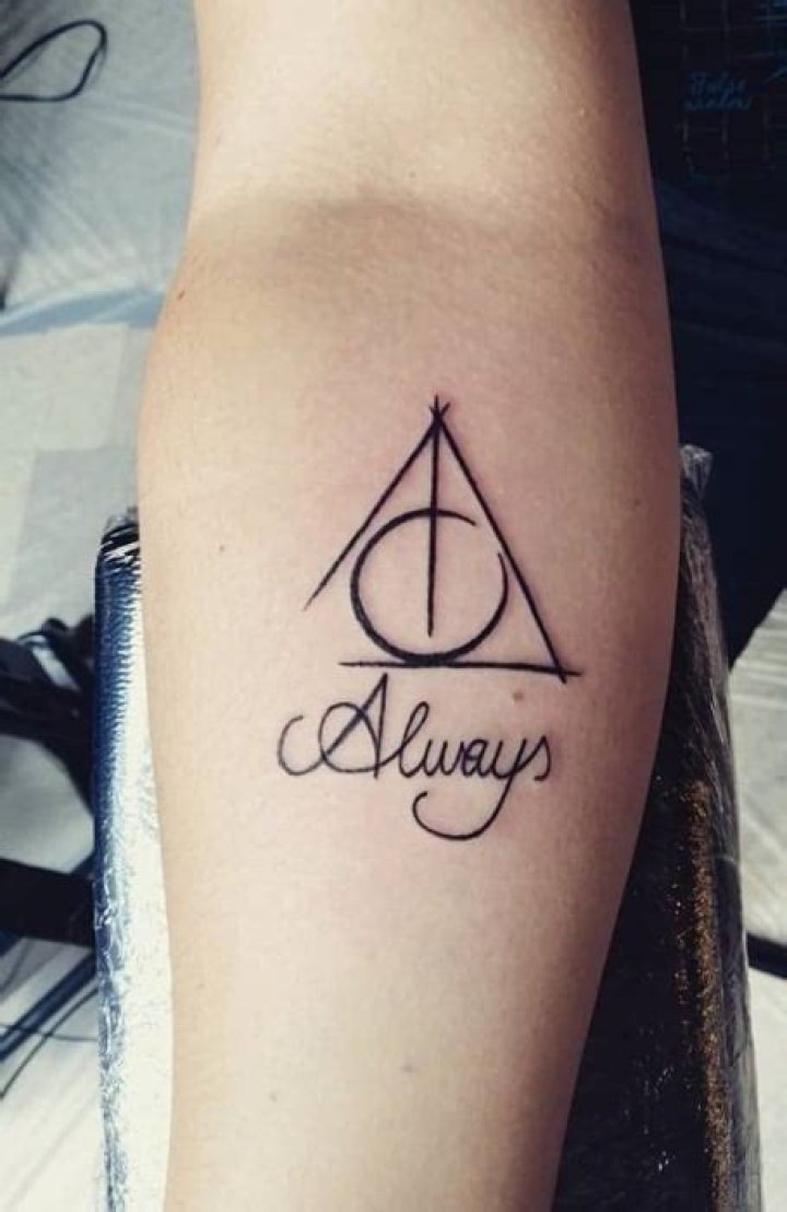 My new tattoo. Harry Potter, Albus Dumbledore quote. "Let us step into