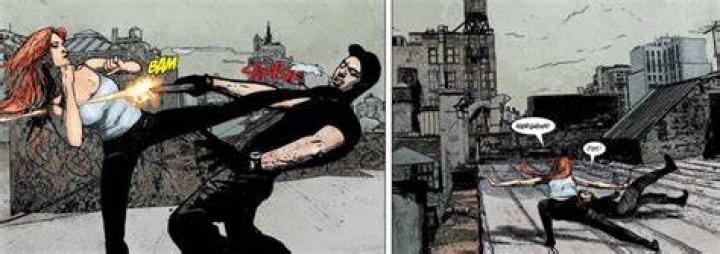 Natasha Dodges Bullets in Daredevil Vol 2 Issue 63