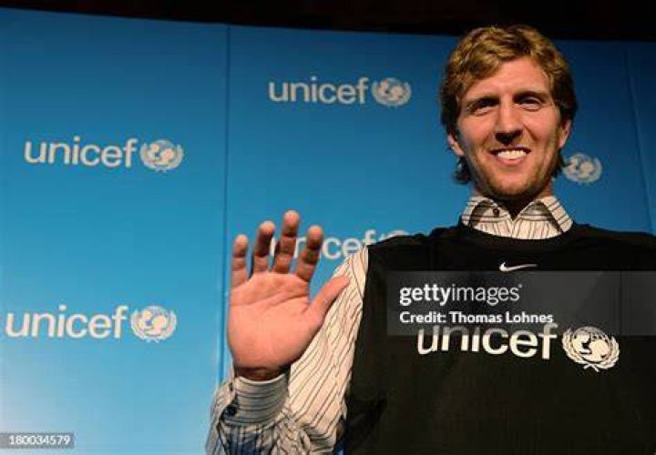 Nba Basketball Player Dirk Nowitzki Of The Dallas Mavericks And Wife