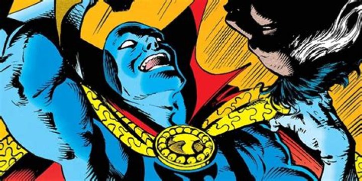 Necromancer Doctor Strange attacks in Marvel Comics.