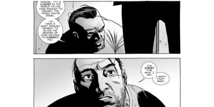 Negan and Maggie in comics Walking Dead