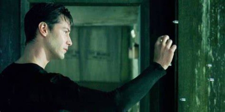 Neo stops bullets in the Matrix