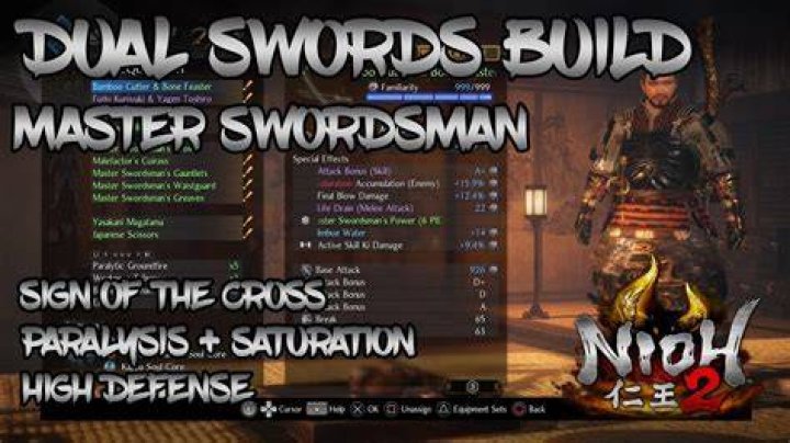 Nioh 2 Dual Swords Dojo