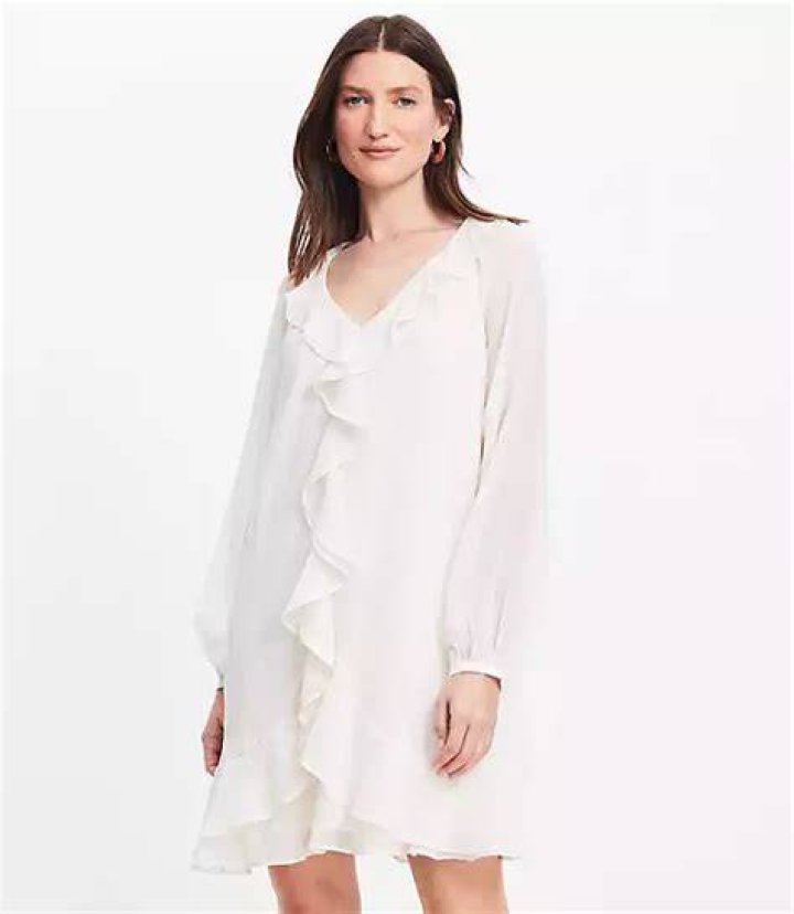 One-shoulder mini with flounce hem