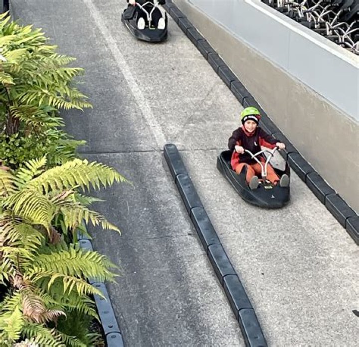 Opening of new luge tracks at Skyline