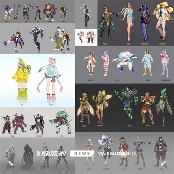 Overwatch - here's a look at some of the Legendary Skins dropping with next week's update