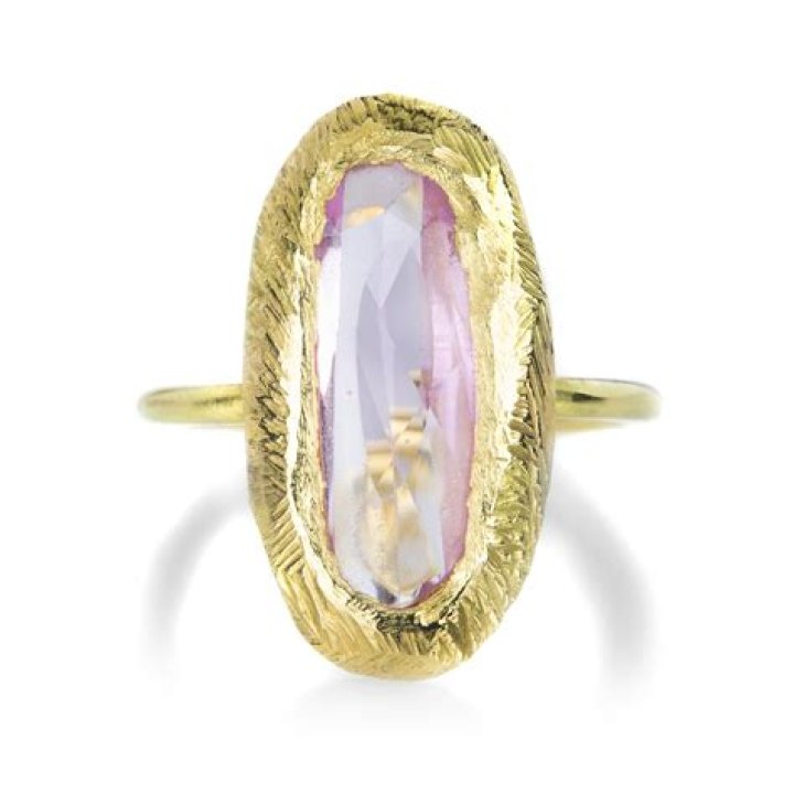 Page Sargisson Large Oval Pink Sapphire Ring Quadrum Gallery