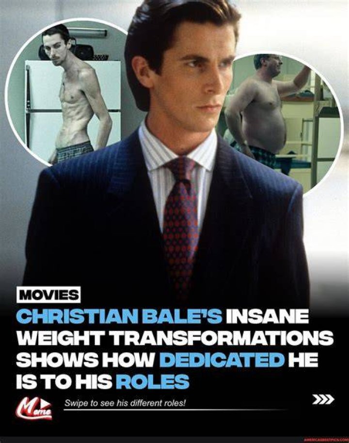 Photos from Christian Bale's Drastic Movie Transformations