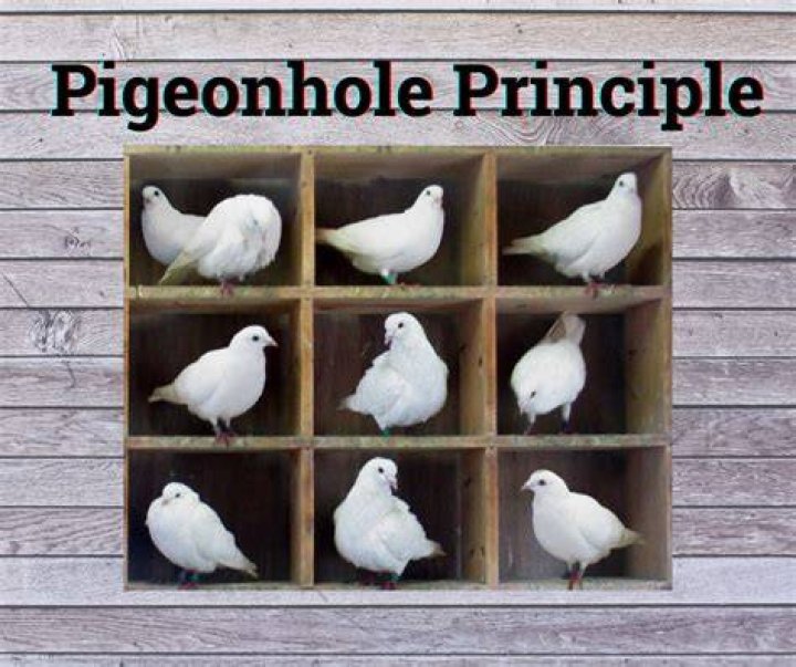 Pigeonhole Principle Pigeons in hole