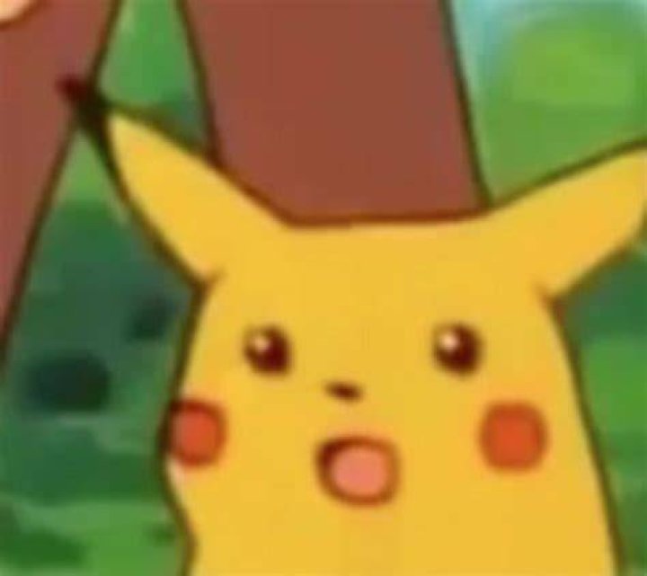Pikachu looking at the camera