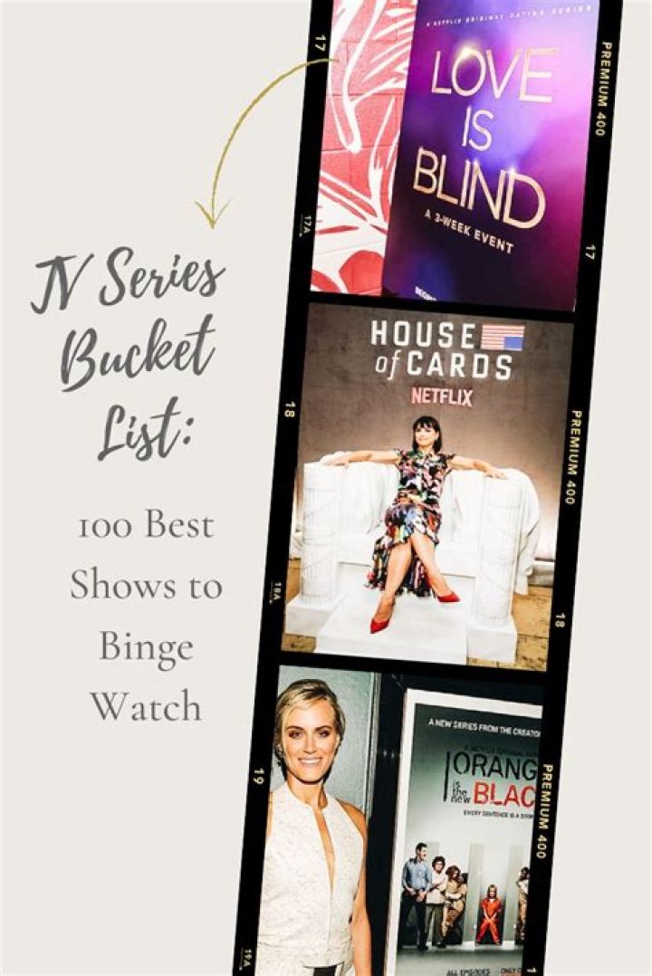 Pin en 100 binge TV favourites