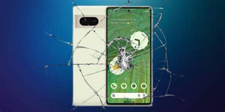 Pixel 7 with broken glass