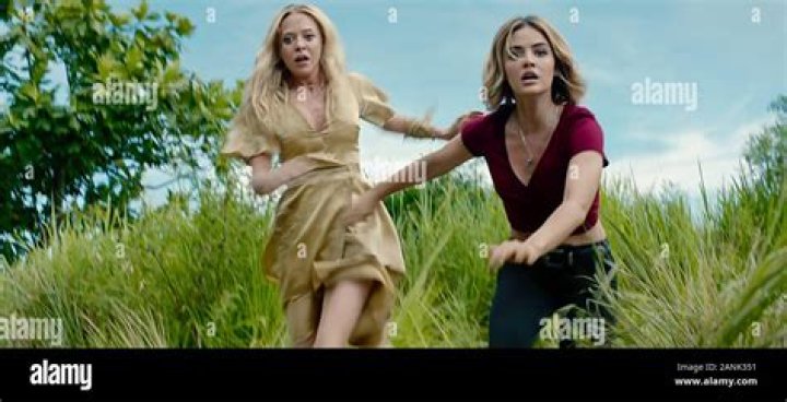 Portia Doubleday and Lucy Hale making a shocking discovery on the beach in in Fantasy Island.