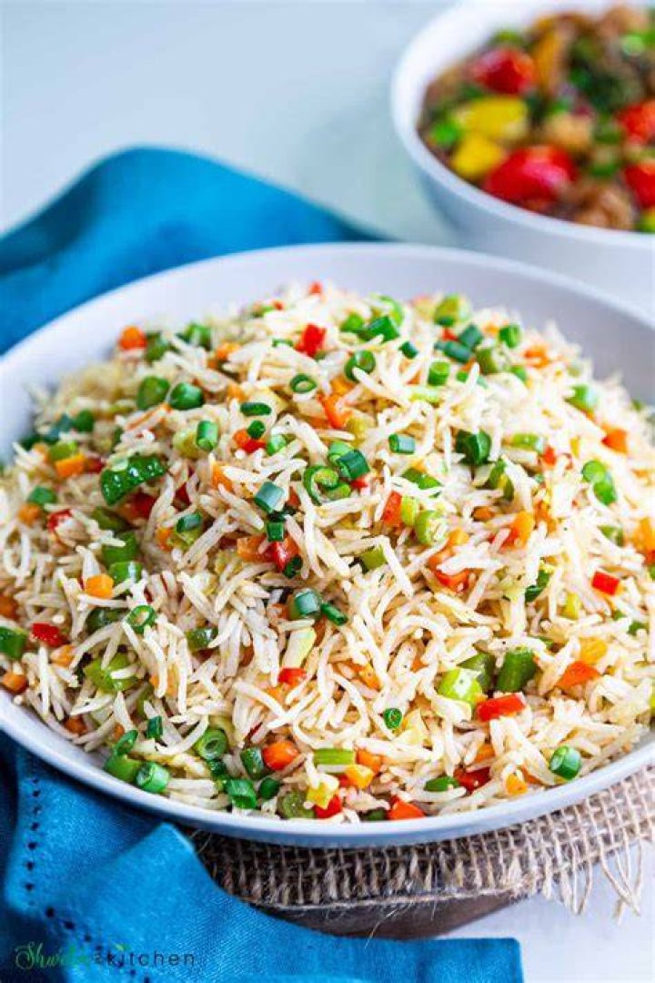 Preparing spicy rice with vegetables Preparing spicy rice with vegetables