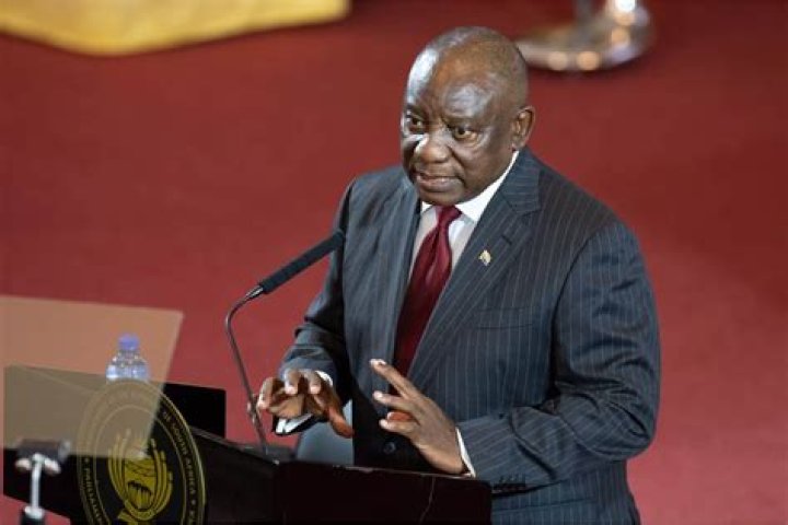 President Cyril Ramaphosa has a conversation with the Springboks after they win the Rugby World Cup President Cyril Ramaphosa has a conversation with the Springboks after they win the Rugby World Cup