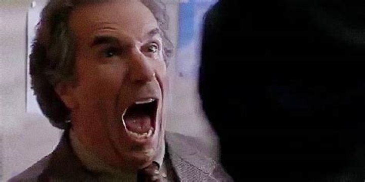 Principal Himbry screaming in fear in Scream