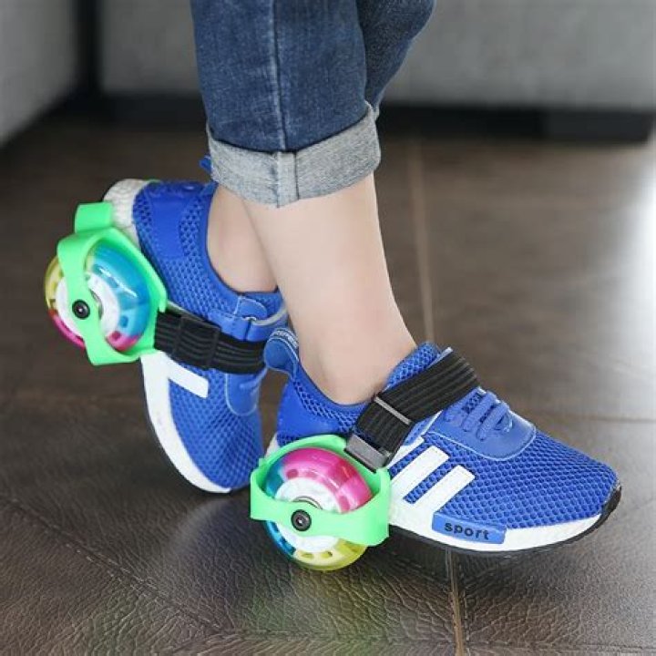PU LED Shoes Wheels For Kids Full Flash Running Shoes 2 4 Wheels For