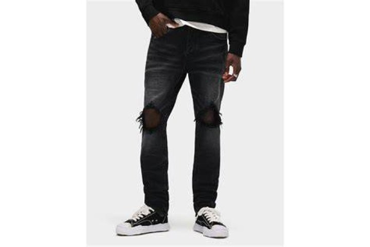 Purple Brand Black Wash Blowout Jeans Black Civilized Nation