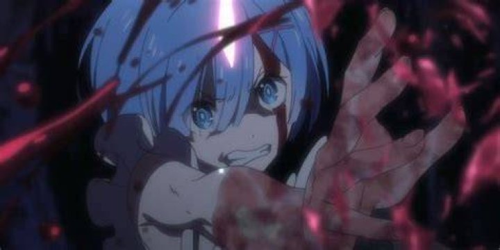 Rem fighting in Re Zero Cropped