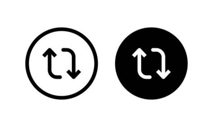Repost, Share Post Icon Vector in Circle Button 6916555 Vector Art at