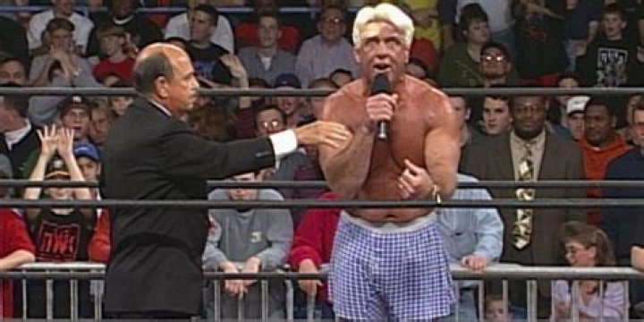 Ric Flair and Mean Gene Okerlund