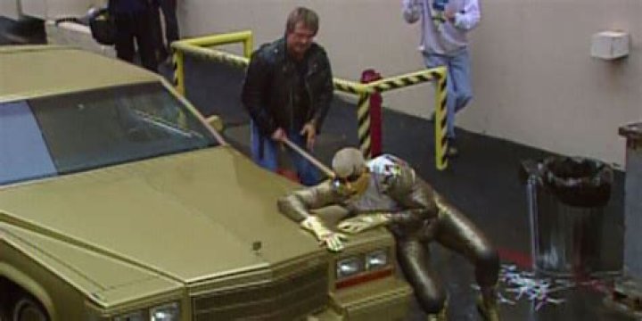 Roddy Piper and Goldust brawl 