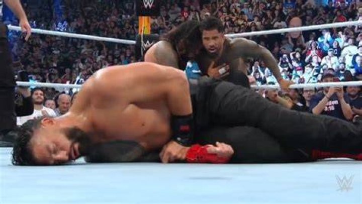 Roman Reigns is cutting a promo