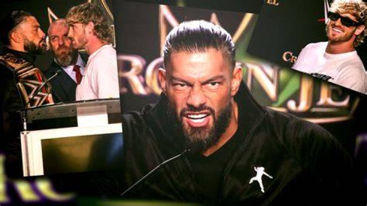 Roman Reigns Logan Paul press conference