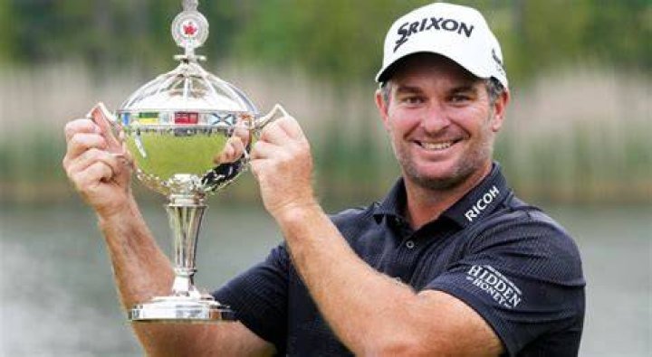 Ryan Fox poses with the trophy after winning the 2023 BMW PGA Championship at Wentworth Golf Club in England. Photo / Getty Images
