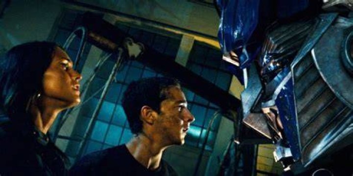 Sam Meets Optimus Prime for the first time in Transformers.