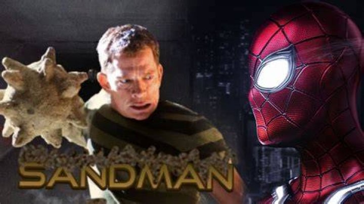 Sandman fights Spider-Man