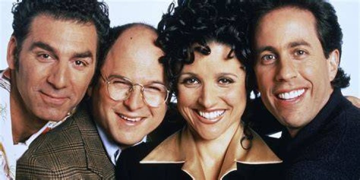 Seinfeld characters Krammer, George, Elaine, and Jerry