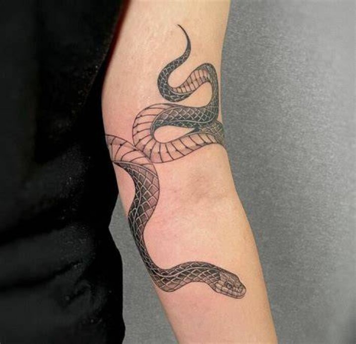 Serpentine Elegance: The Allure Of Snake Wrapping Around Arm Tattoos