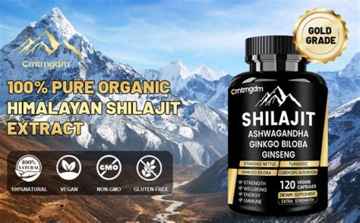 Shilajit Pure Himalayan Organic Shilajit Resin 600mg