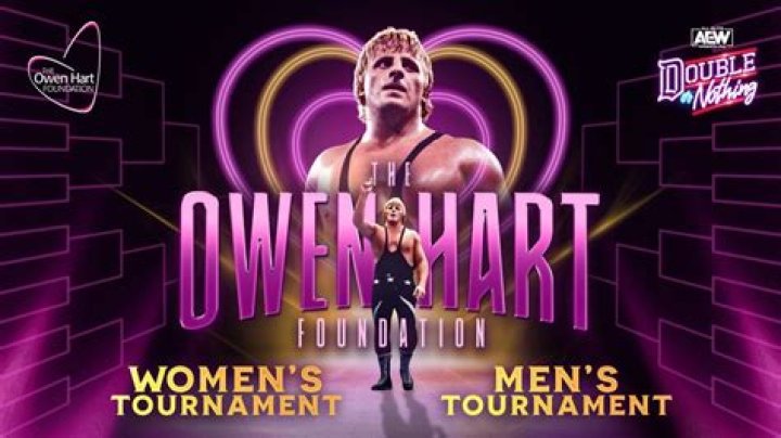 Shot of the Owen Hart Tournament trophies.&nbsp;