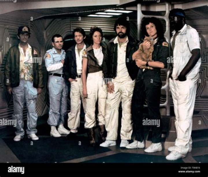 Sigourney Weaver, Ian Holm, John Hurt (on table), Tom Skerritt, Veronica Cartwright, and Yaphet Kotto in Alien (1979). Photo / Supplied