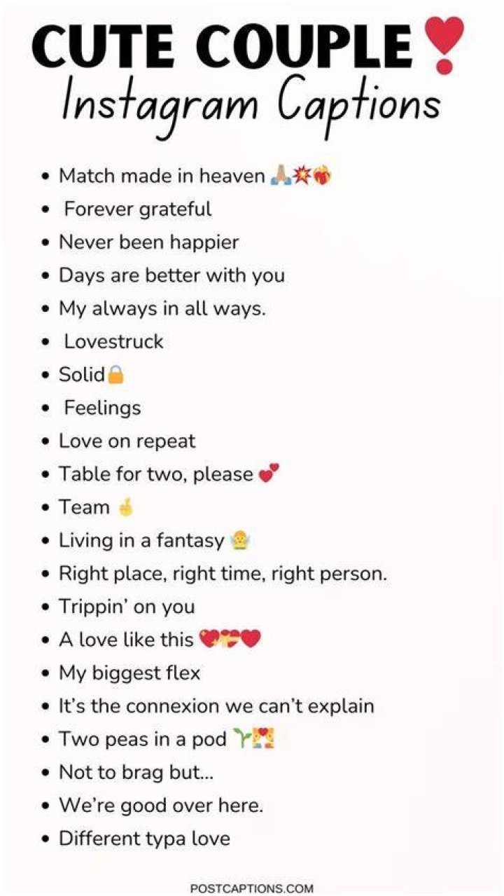 Simple Couple Captions For Instagram, Good Instagram Bio Quotes