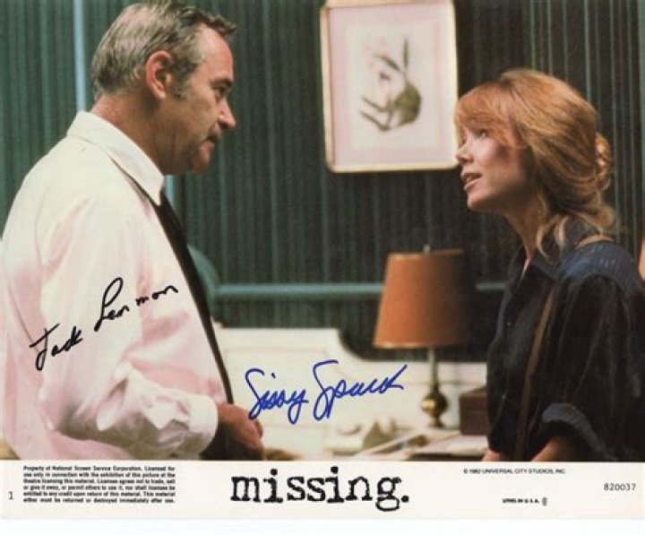 Sissy Spacek and Jack Lemmon look on in Missing